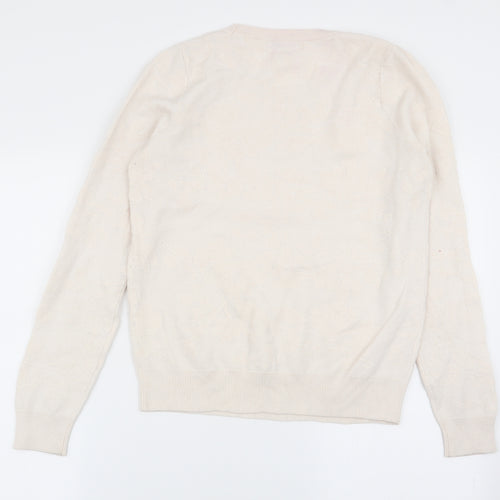 NEXT Womens Ivory Floral  Pullover Jumper Size 12