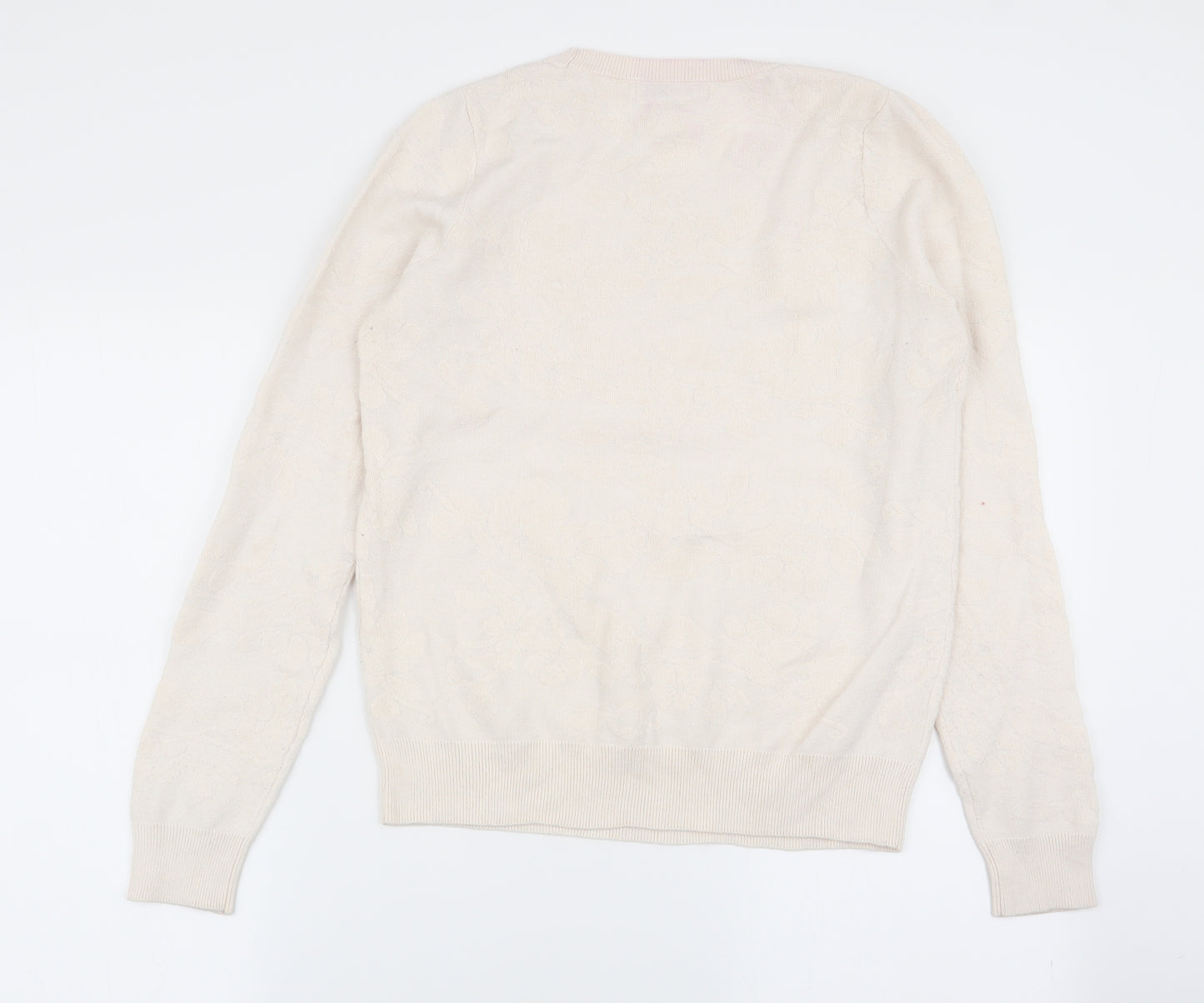 NEXT Womens Ivory Floral  Pullover Jumper Size 12
