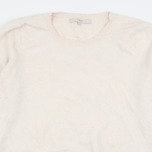 NEXT Womens Ivory Floral  Pullover Jumper Size 12