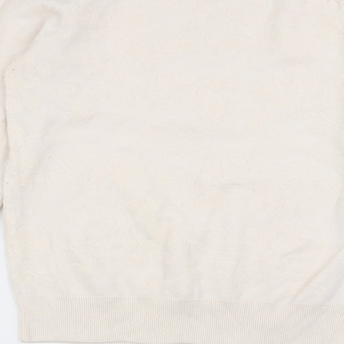 NEXT Womens Ivory Floral  Pullover Jumper Size 12