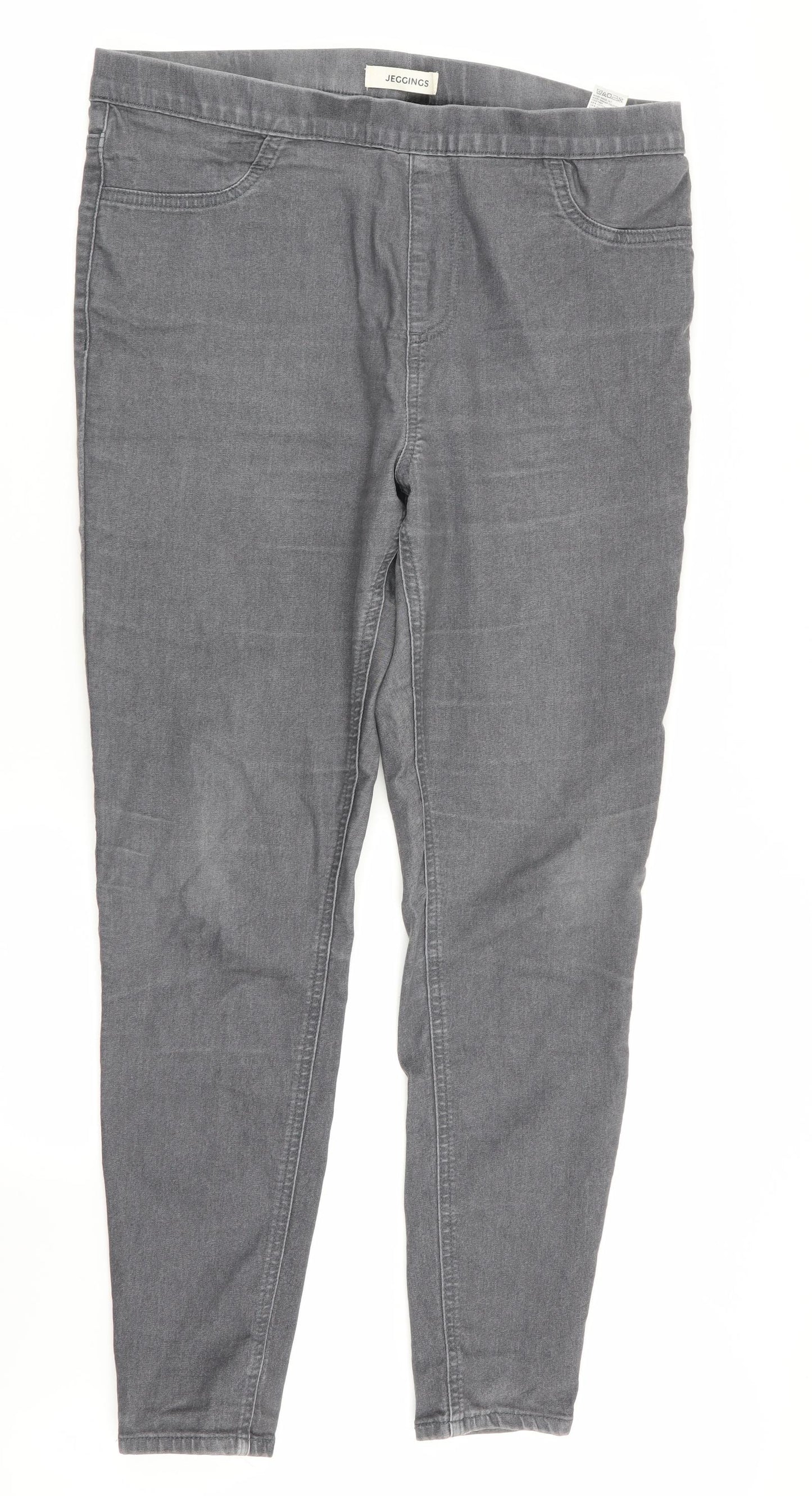 M&S Womens Grey   Jegging Jeans Size 14 L26 in