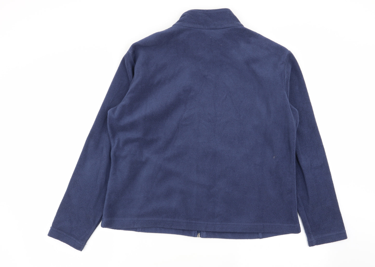 M&S Womens Blue   Full Zip Jumper Size 18