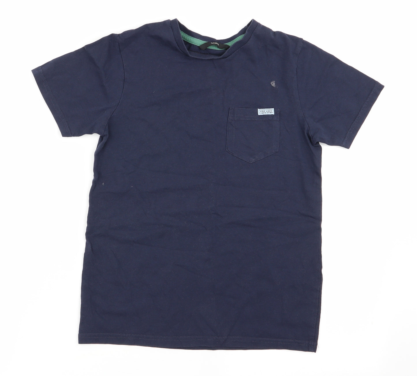 Asda George Boys Blue   Basic T-Shirt Size 9-10 Years