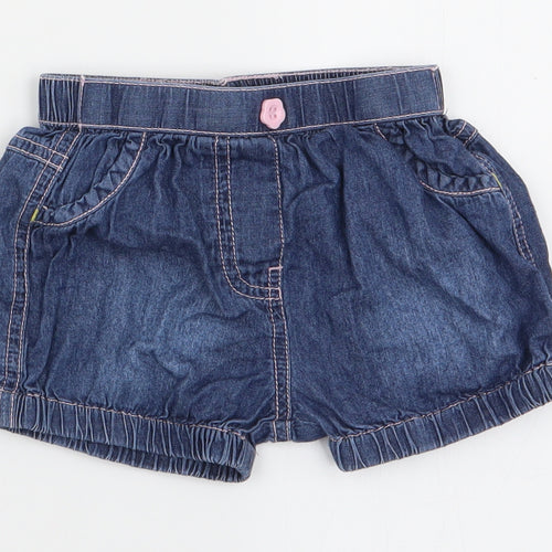 Nutmeg Girls Blue   Capri Trousers Size 6-9 Months  - shorts