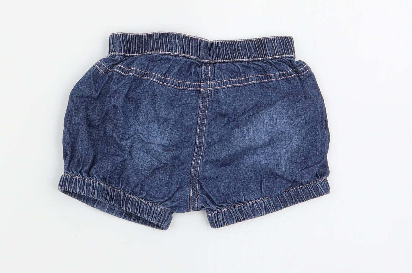Nutmeg Girls Blue   Capri Trousers Size 6-9 Months  - shorts