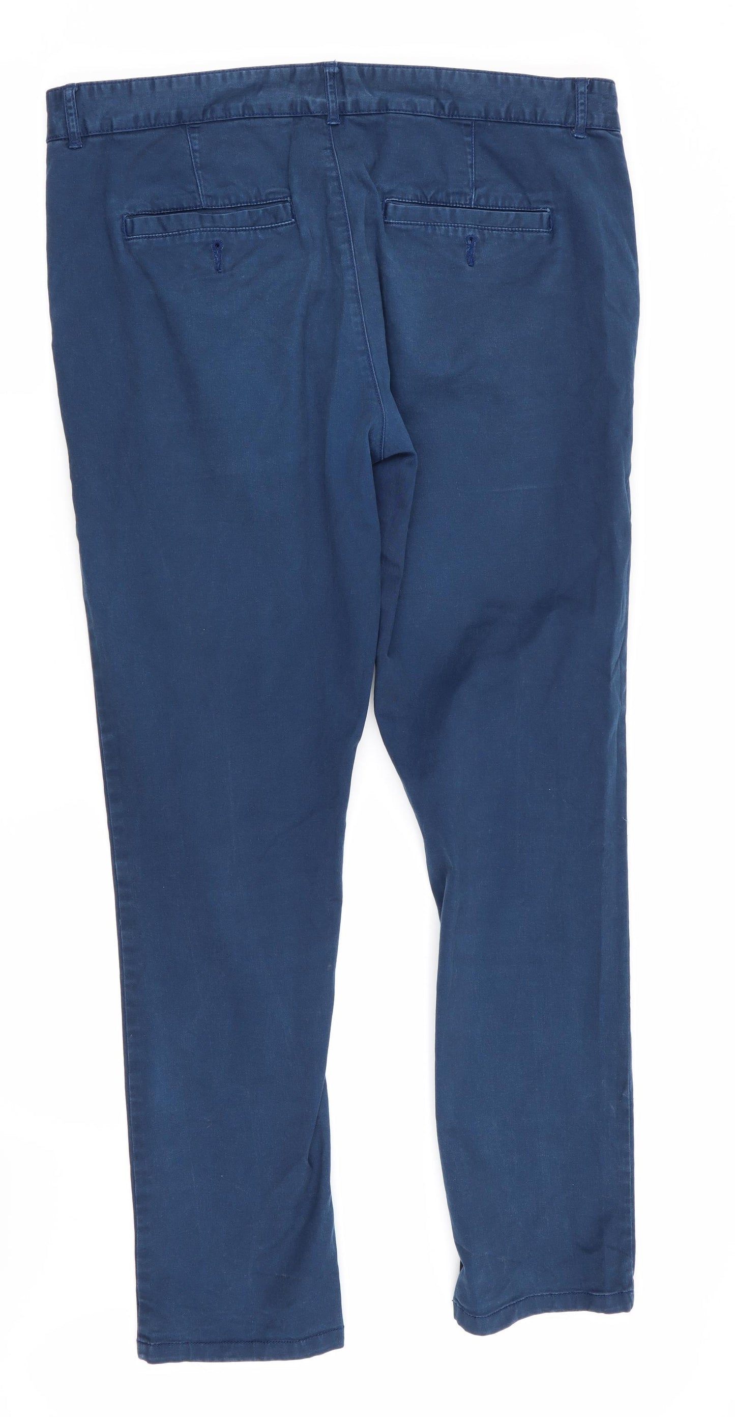 Easy Mens Blue   Chino Trousers Size 36 in L31 in