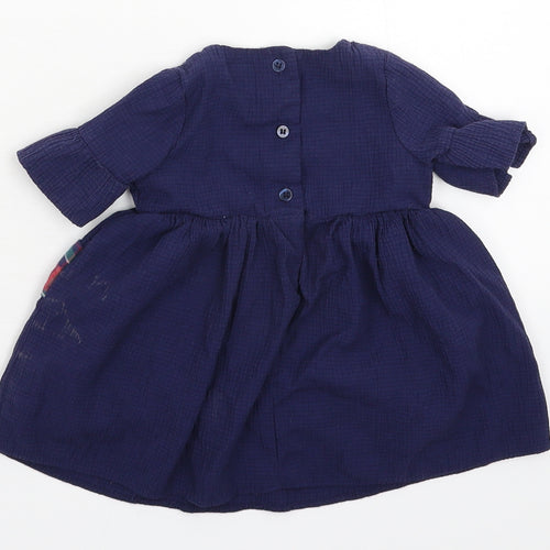 NEXT Girls Blue   Fit & Flare  Size 6-9 Months