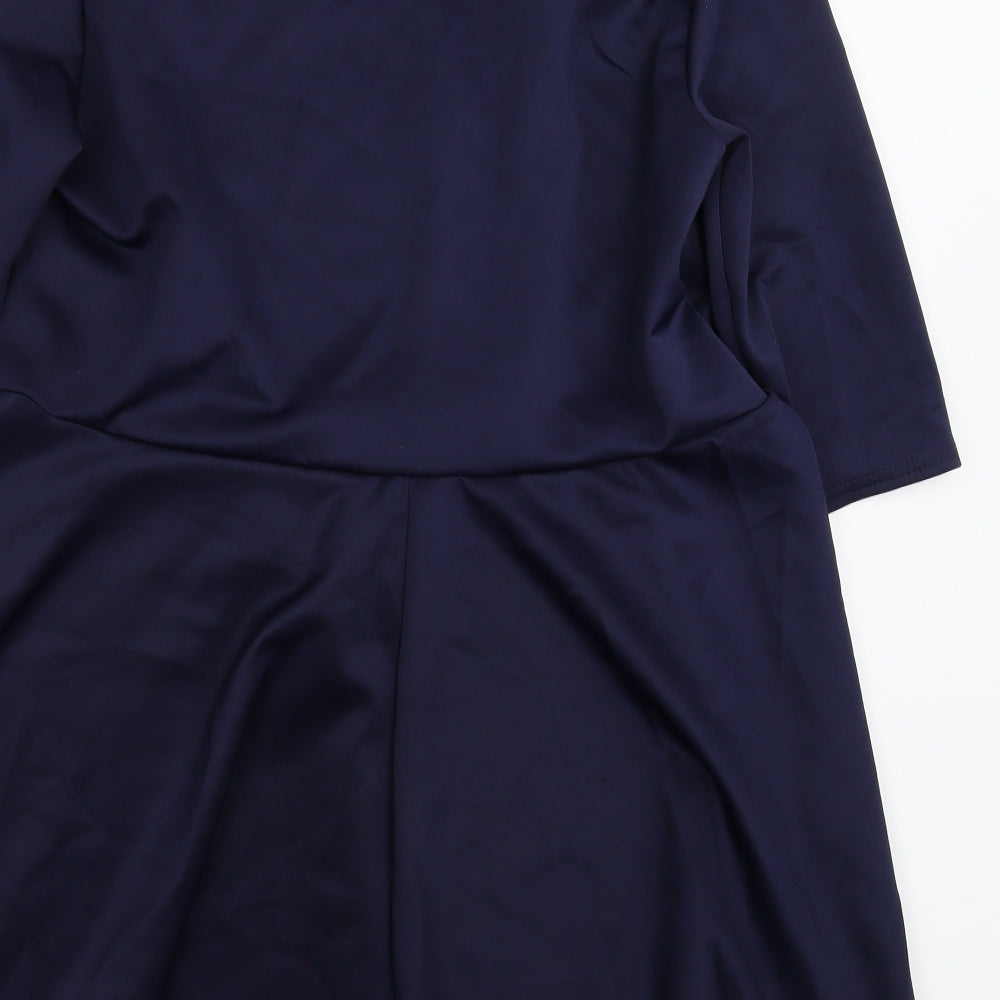 Want That Trend Womens Blue   Fit & Flare  Size 24