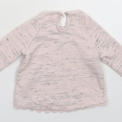F&F Girls Pink   Pullover Jumper Size 6-9 Months