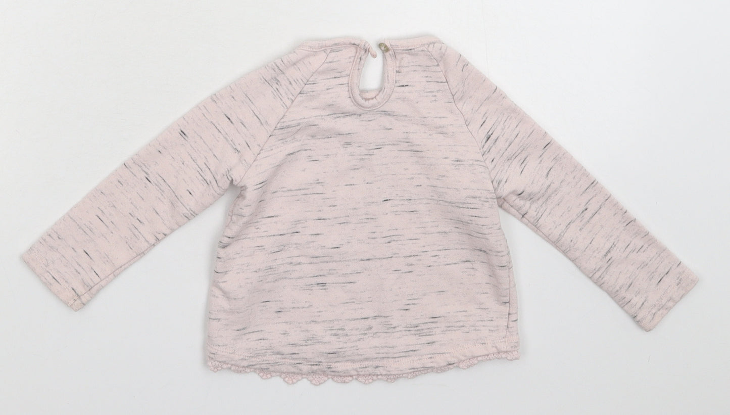 F&F Girls Pink   Pullover Jumper Size 6-9 Months