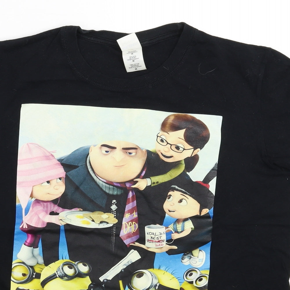 Gildan Mens Black    T-Shirt Size M  - Despicable Me