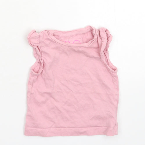 Merc Girls Pink   Basic Tank Size 6-9 Months