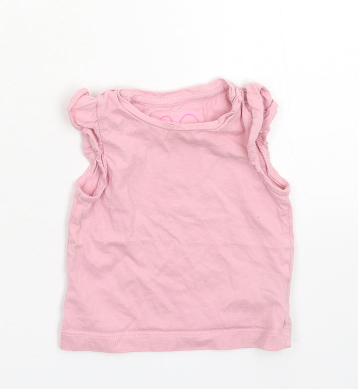 Merc Girls Pink   Basic Tank Size 6-9 Months