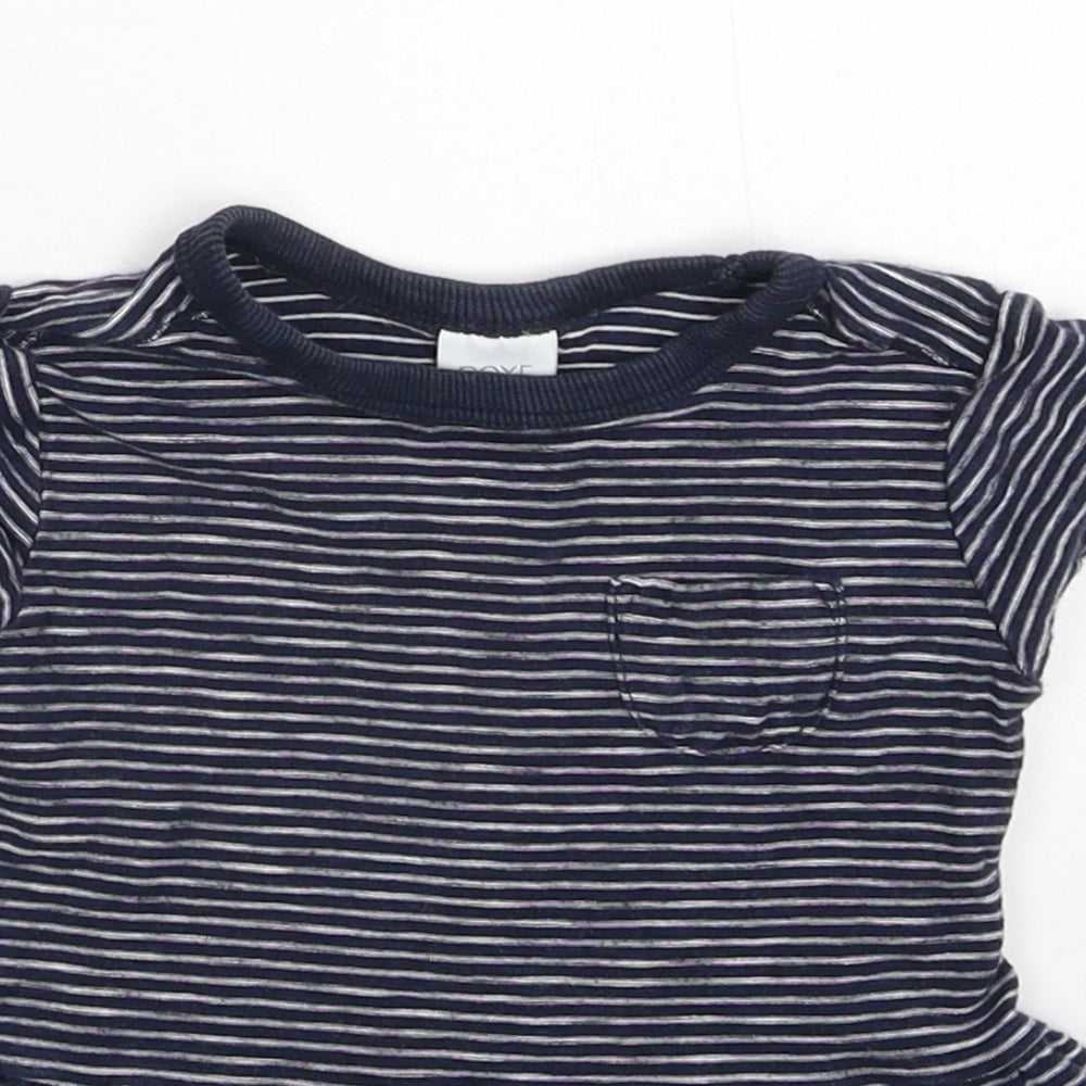 NEXT Girls Blue Striped  Fit & Flare  Size 6-9 Months