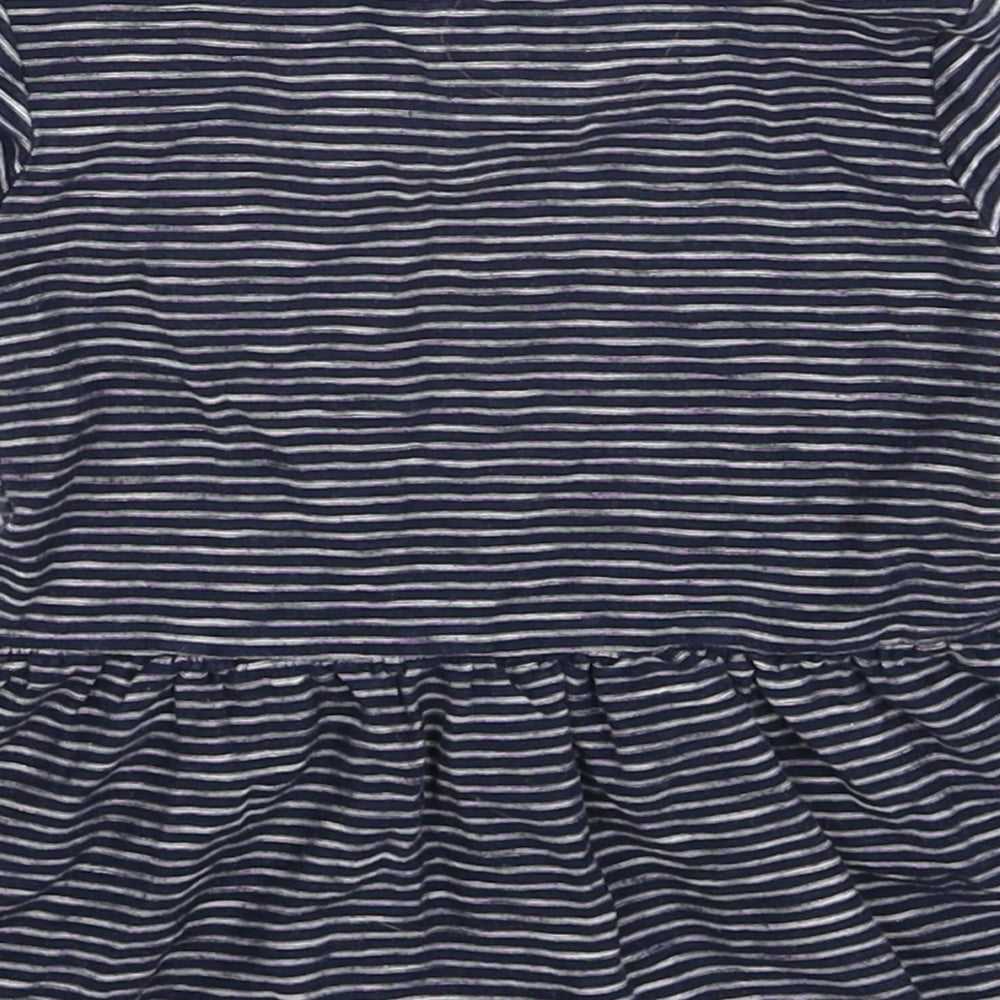 NEXT Girls Blue Striped  Fit & Flare  Size 6-9 Months