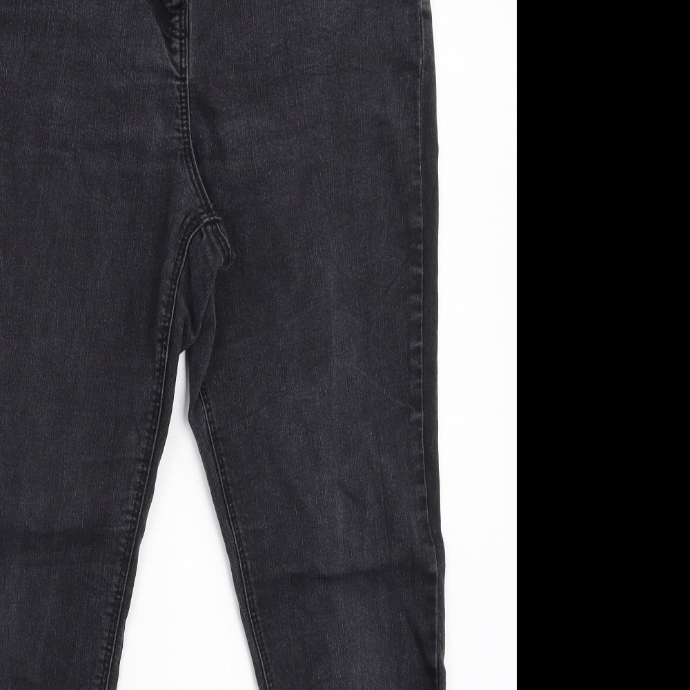George Womens Black  Denim Skinny Jeans Size 16 L28 in