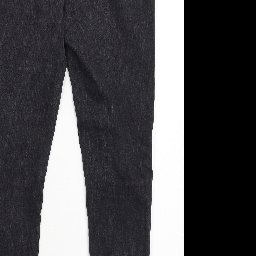 George Womens Black  Denim Skinny Jeans Size 16 L28 in