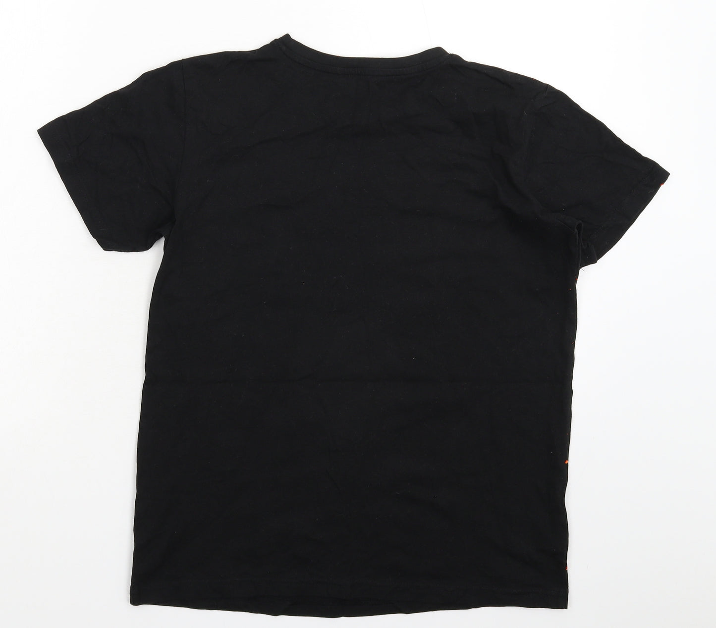 Preworn Boys Black   Basic T-Shirt Size 13-14 Years