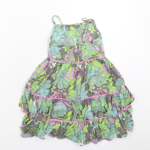 Girl 2 Girl Girls Multicoloured Floral  Fit & Flare  Size 5-6 Years