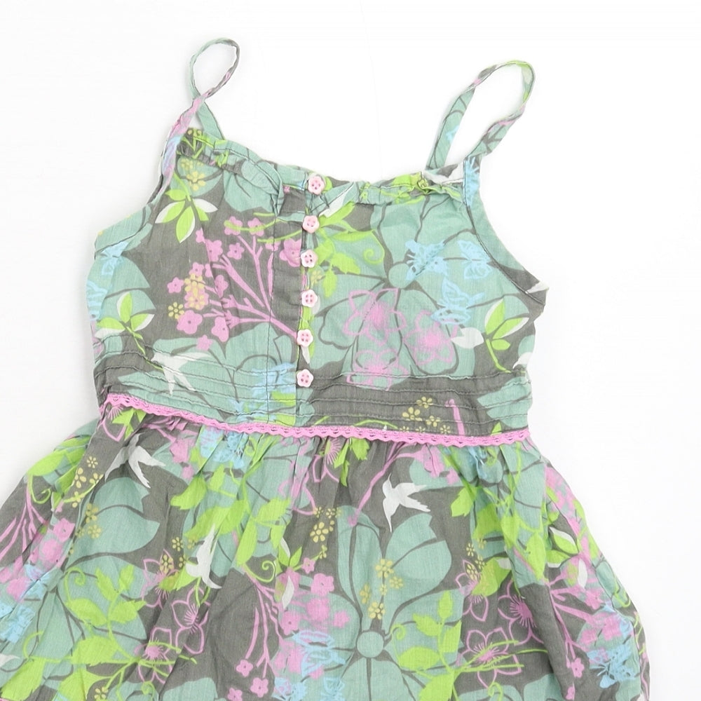 Girl 2 Girl Girls Multicoloured Floral  Fit & Flare  Size 5-6 Years