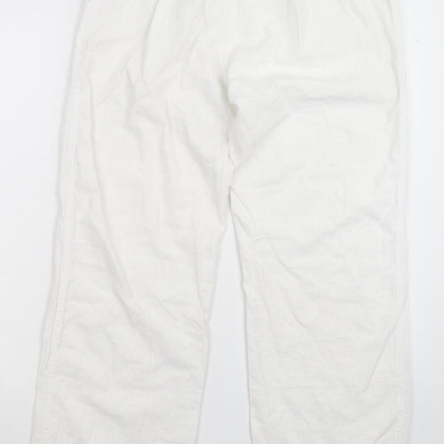 Tom Franks Womens White   Trousers  Size 14 L27 in - Beach