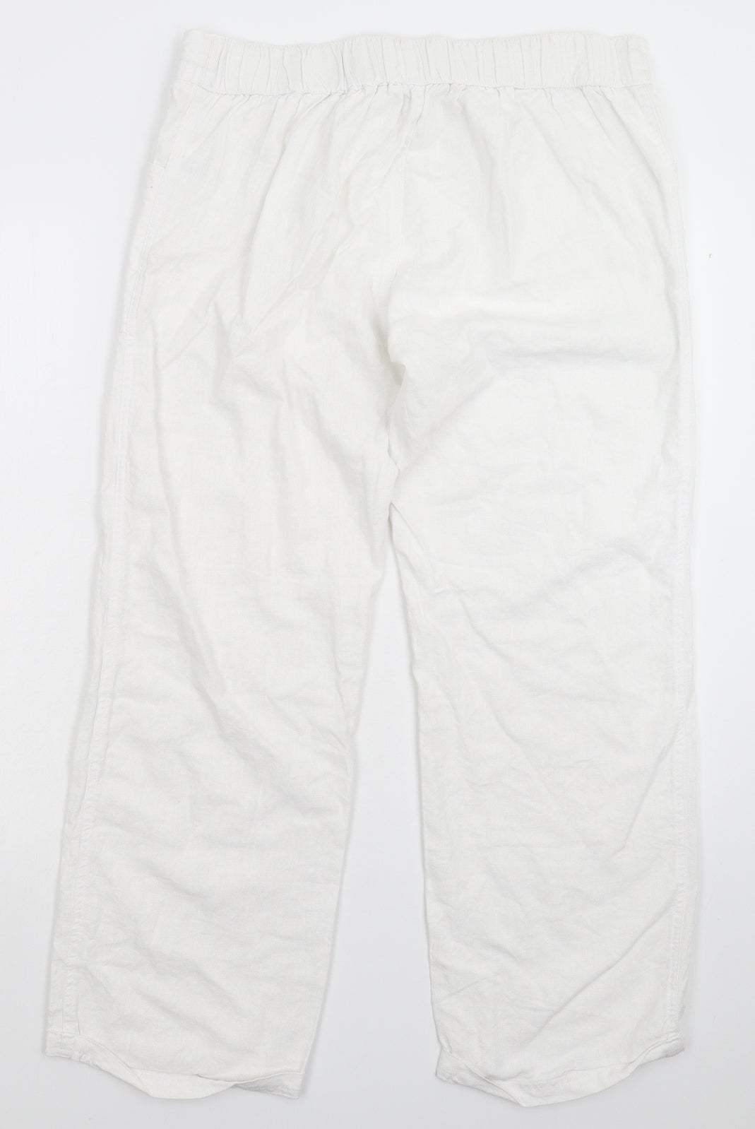 Tom Franks Womens White   Trousers  Size 14 L27 in - Beach