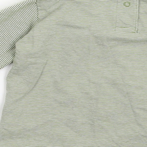 Pusblu Baby Green Striped  Basic T-Shirt Size 24 Months