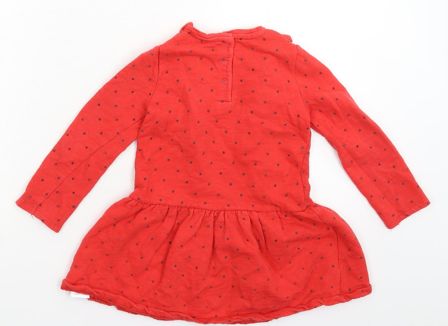 Merc Girls Red Polka Dot  Fit & Flare  Size 3-4 Years