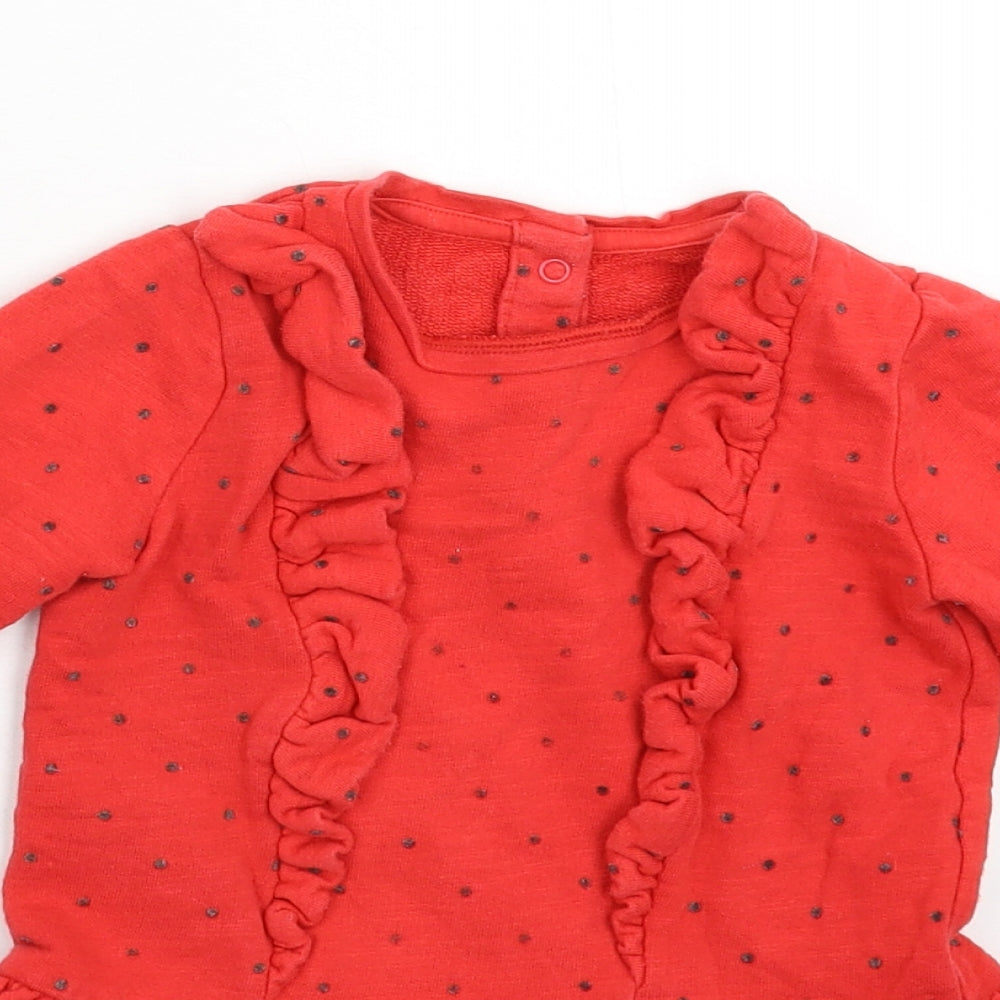 Merc Girls Red Polka Dot  Fit & Flare  Size 3-4 Years