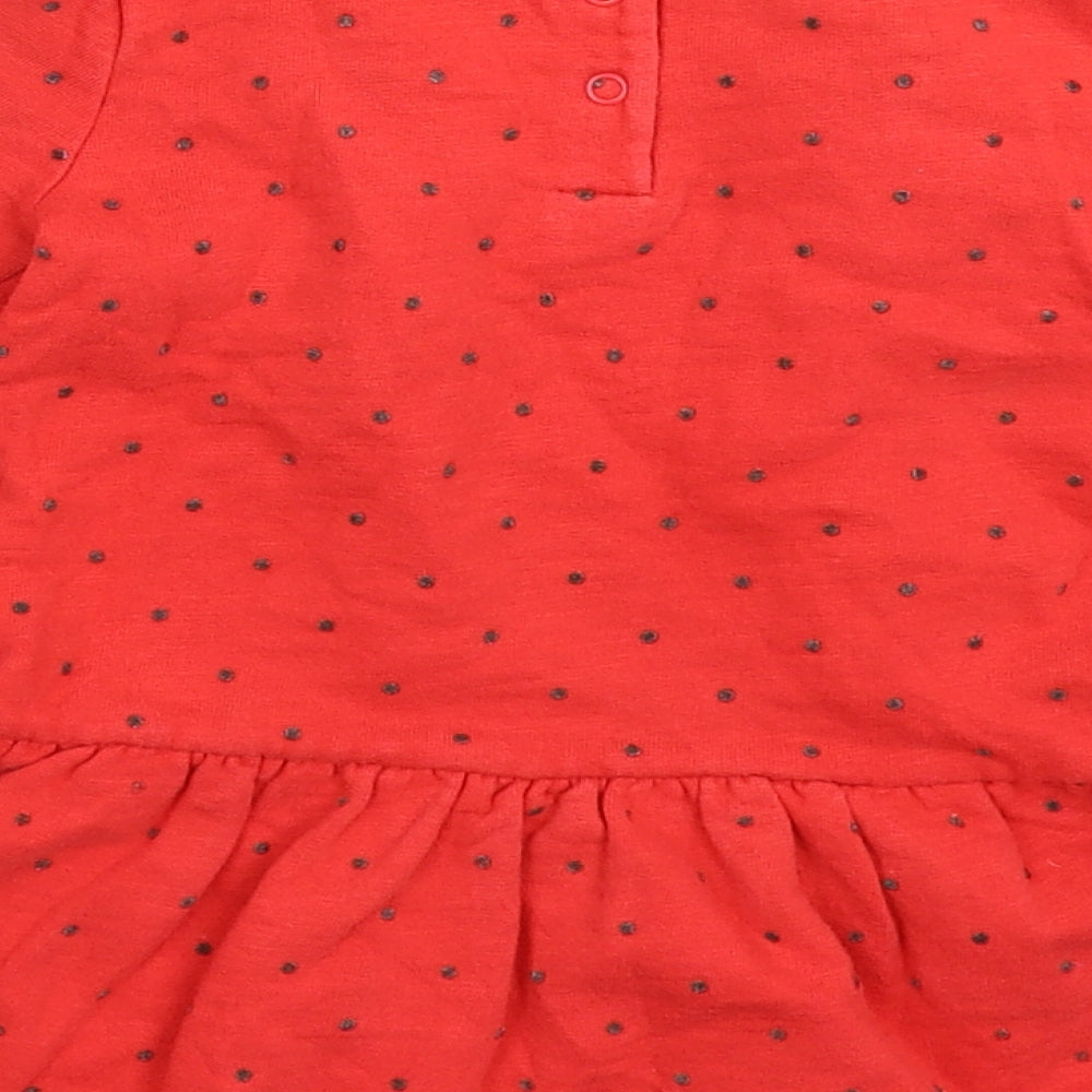 Merc Girls Red Polka Dot  Fit & Flare  Size 3-4 Years