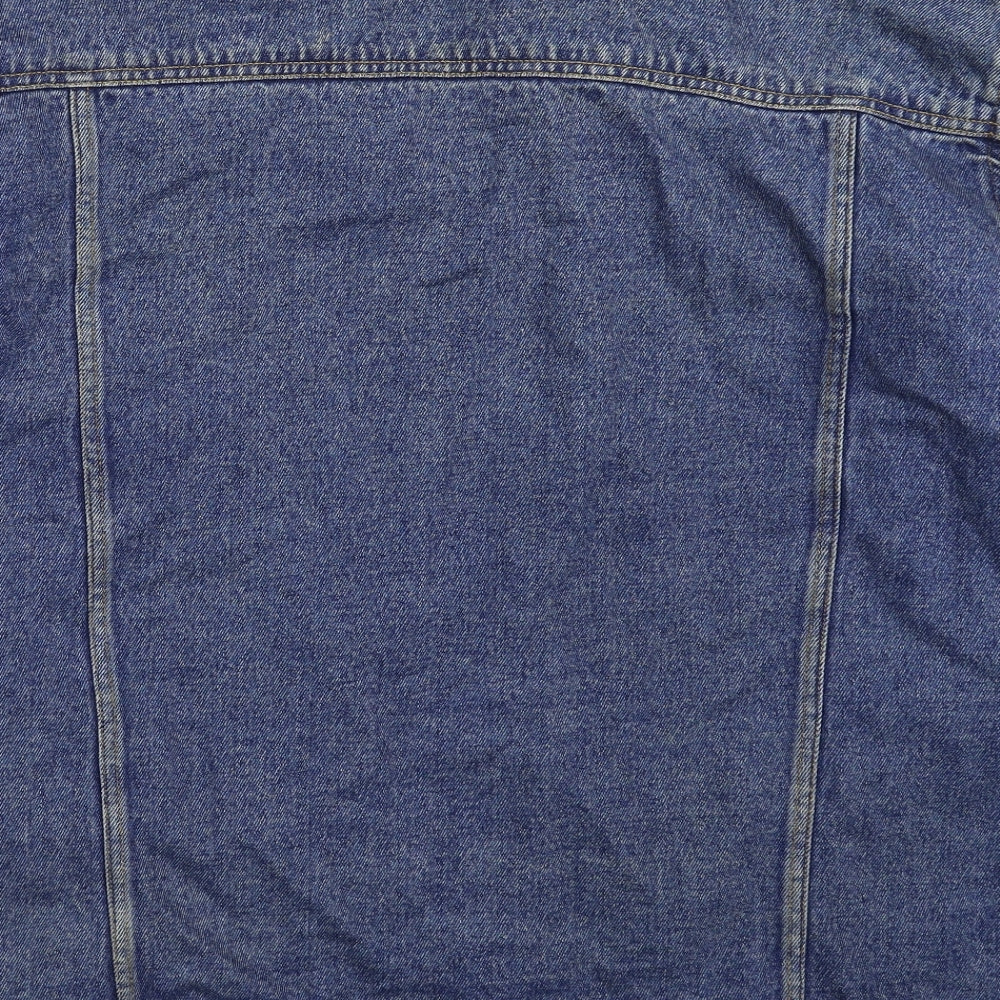 Preworn Mens Blue  Denim Jacket  Size 3XL