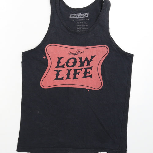 Ames Bros Mens Blue   Basic Tank Size S