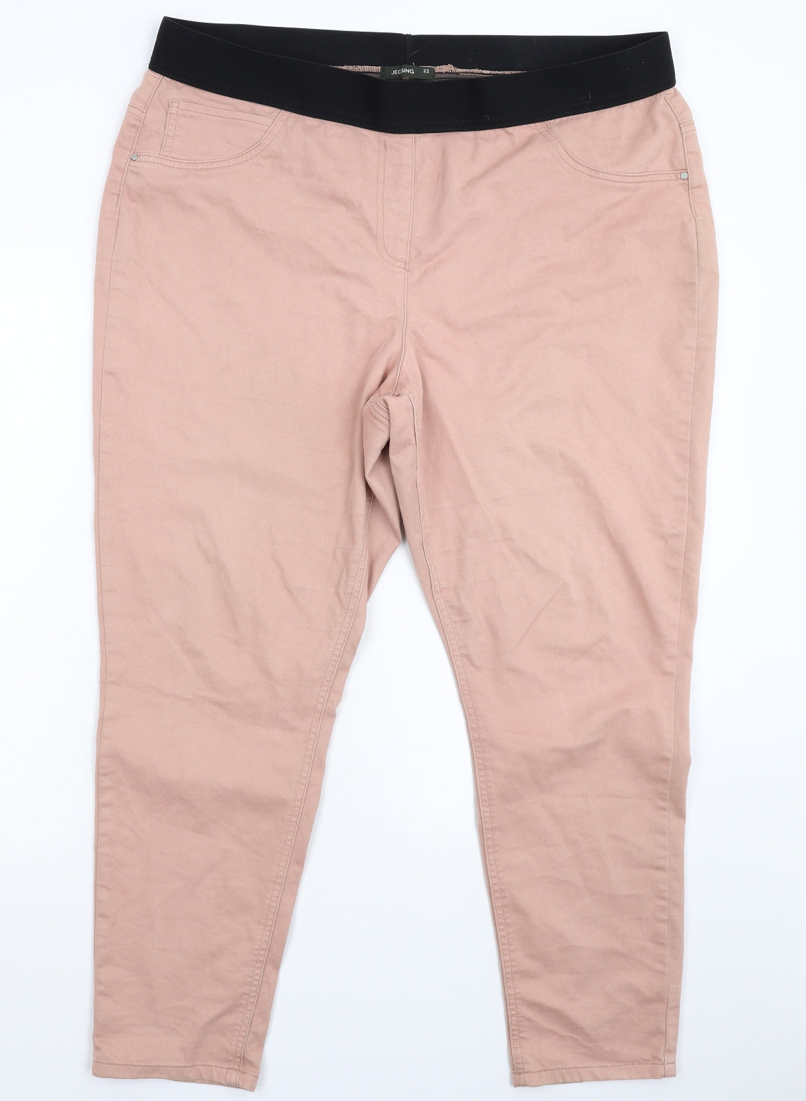 Bonmarché Womens Beige  Denim Jegging Jeans Size 22 L27 in