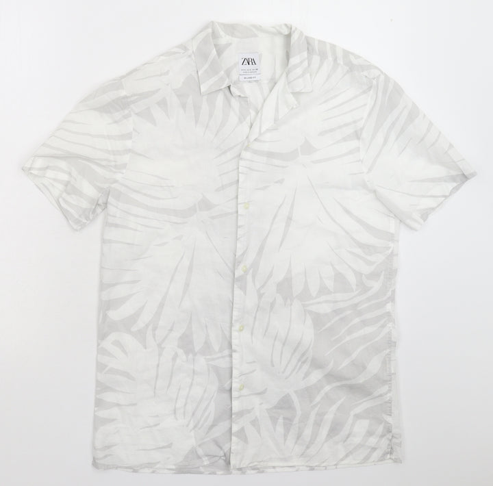 Zara Womens Multicoloured   Basic Button-Up Size S
