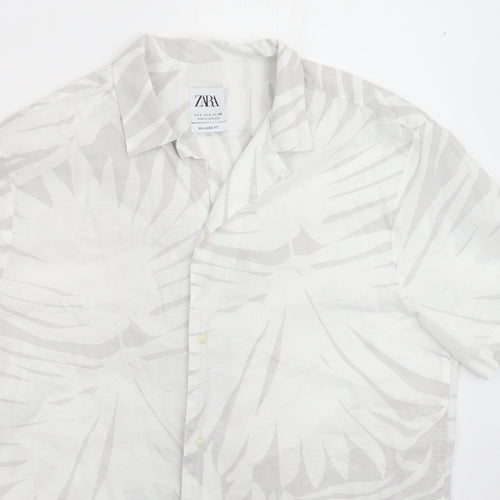 Zara Womens Multicoloured   Basic Button-Up Size S