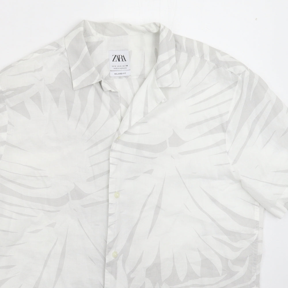 Zara Womens Multicoloured   Basic Button-Up Size S