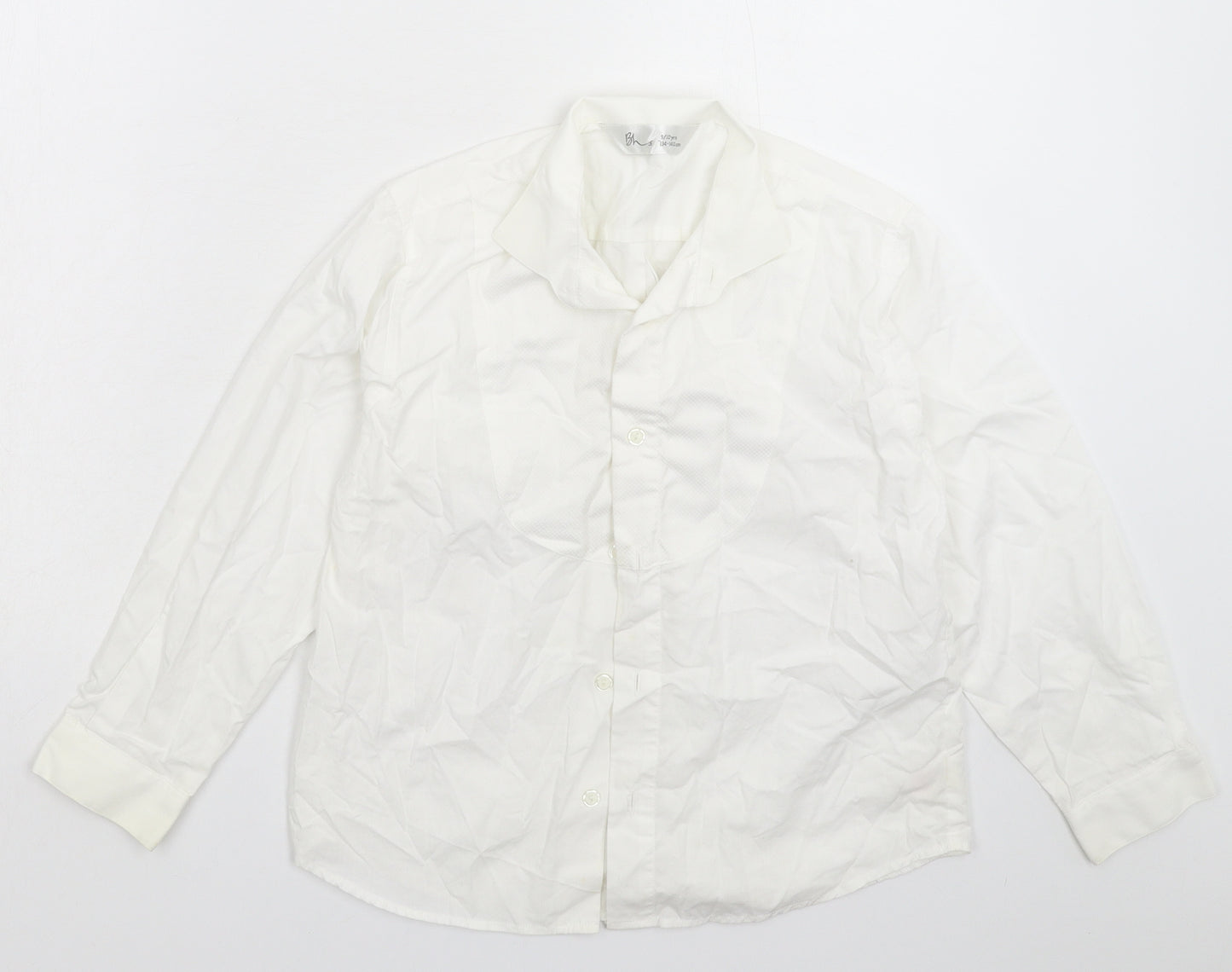 BHS Boys White   Basic Button-Up Size 9-10 Years