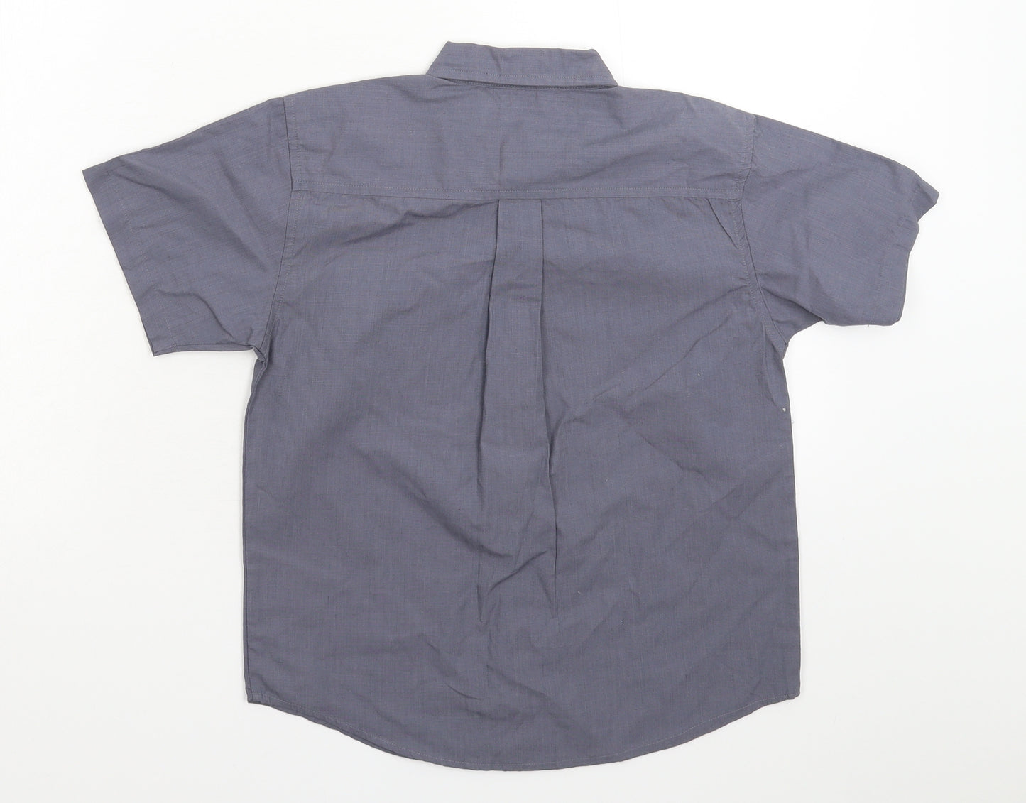Tesco Boys Grey   Basic Button-Up Size 6-7 Years