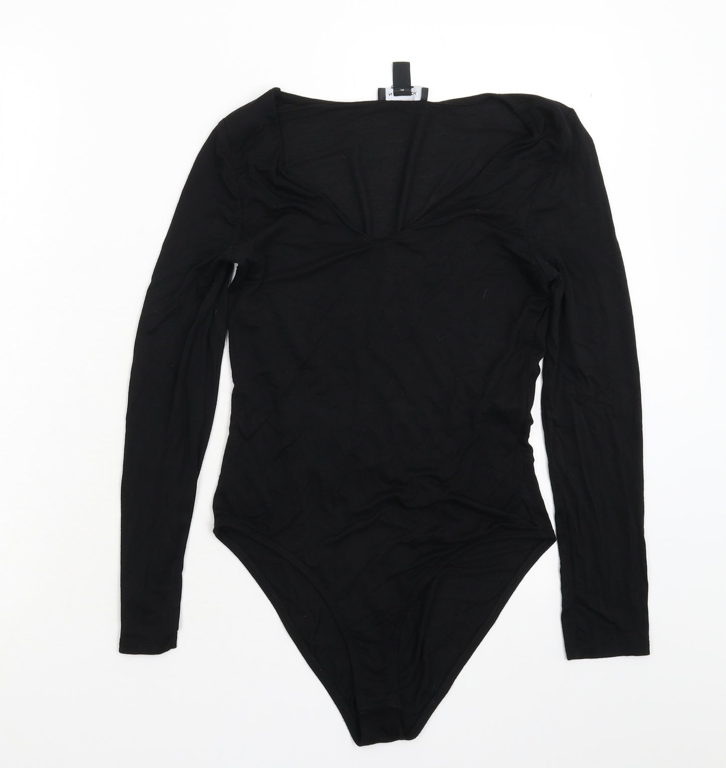 New Look Womens Black   Bodysuit One-Piece Size 12