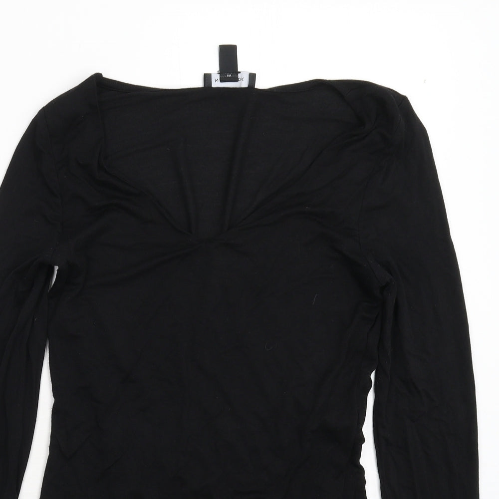 New Look Womens Black   Bodysuit One-Piece Size 12