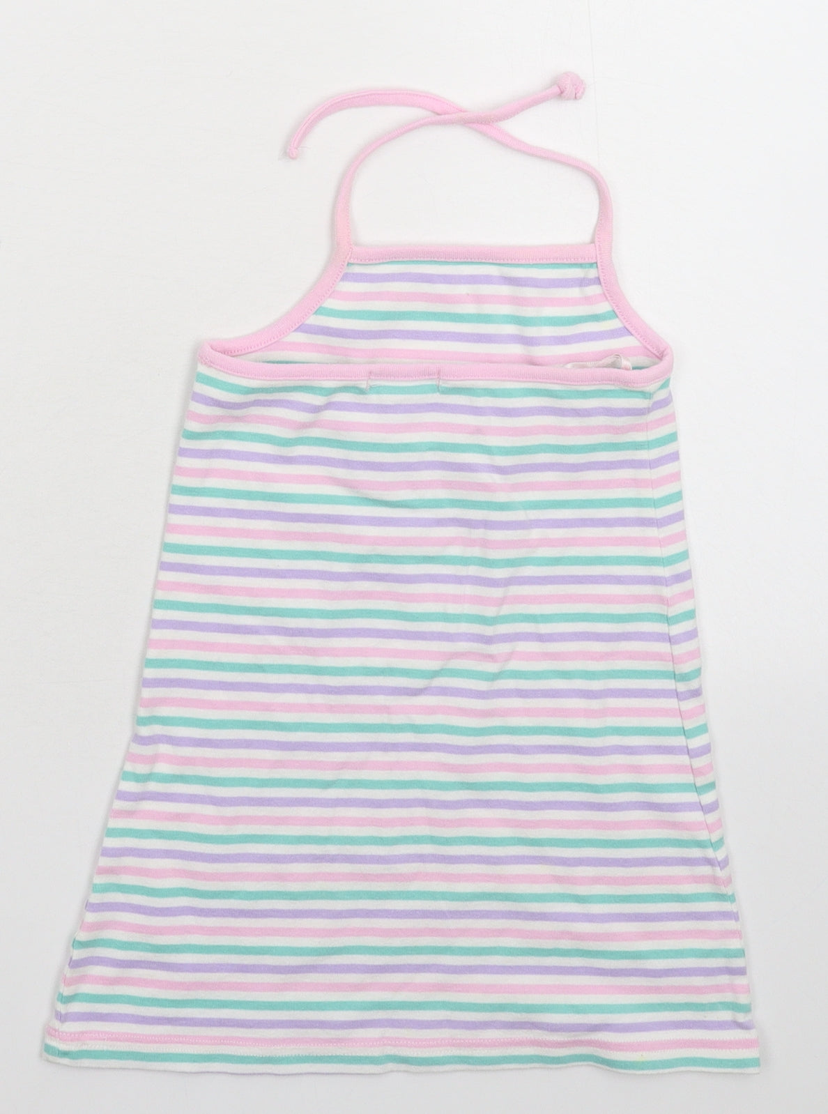 George Girls Multicoloured Striped  Tank Dress  Size 4-5 Years