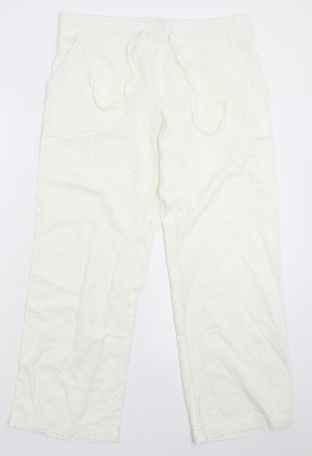 Indigo Roc Womens White   Trousers  Size 14 L28 in