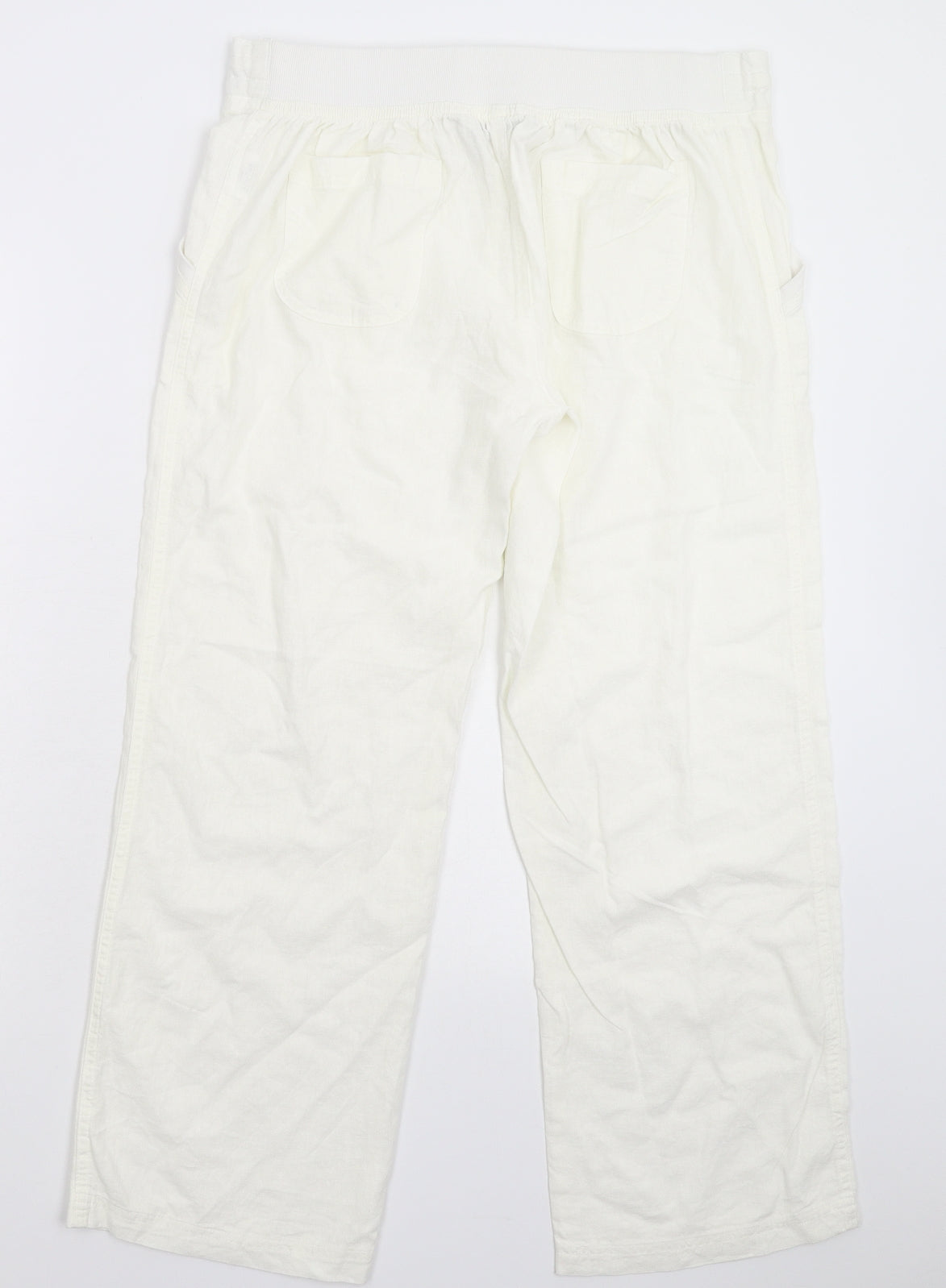 Indigo Roc Womens White   Trousers  Size 14 L28 in