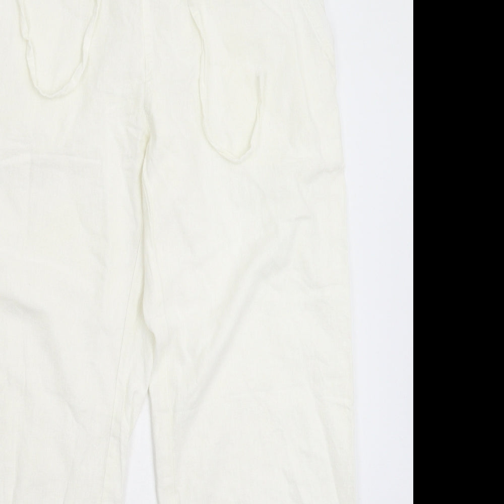 Indigo Roc Womens White   Trousers  Size 14 L28 in