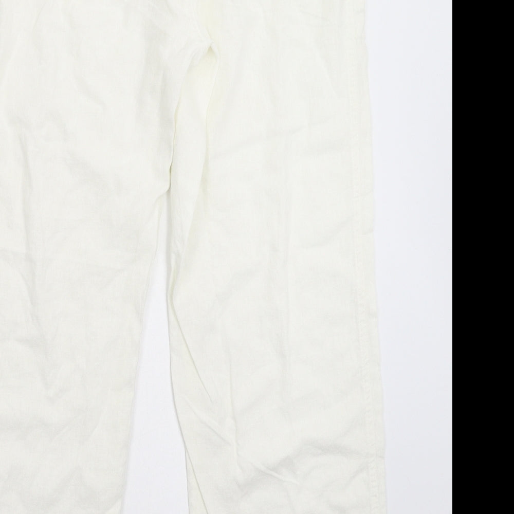 Indigo Roc Womens White   Trousers  Size 14 L28 in