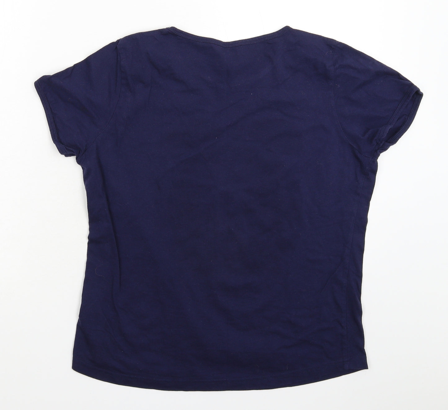 Miso Womens Blue   Basic T-Shirt Size 14