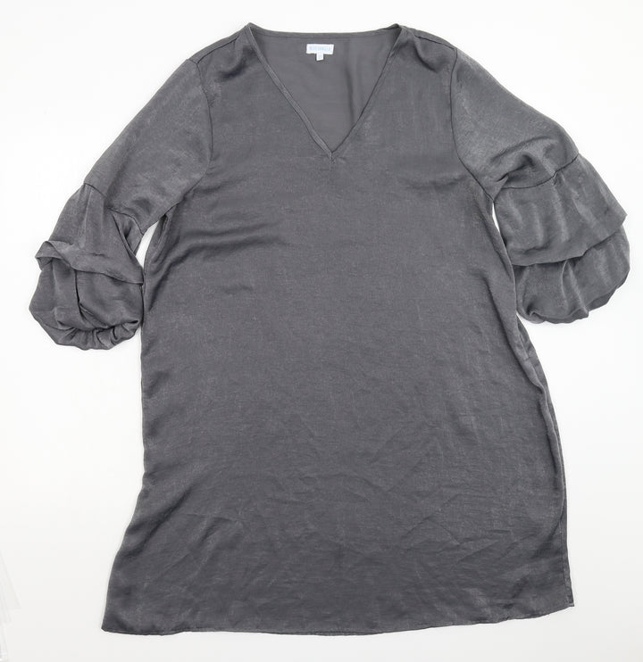 Blue Vanilla Womens Silver Shift Size 14