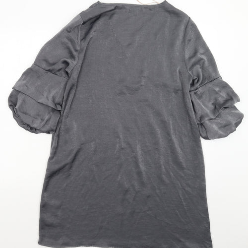 Blue Vanilla Womens Silver   Shift  Size 14