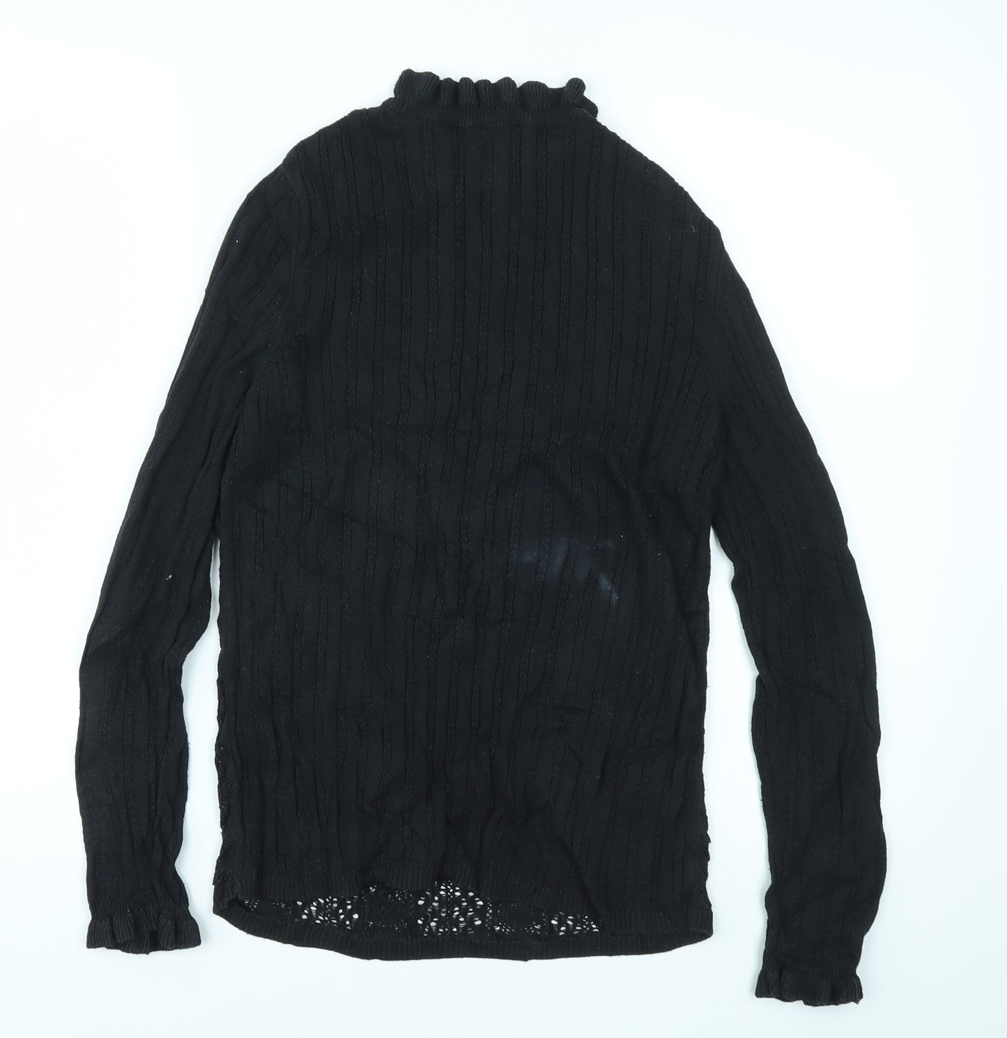 Papaya Womens Black   Basic T-Shirt Size 12