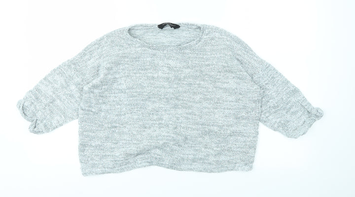 Dorothy Perkins Womens Grey Basic T-Shirt Size 12